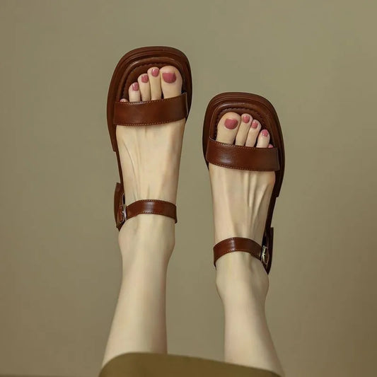 Brigitte - Low Heel Sandals